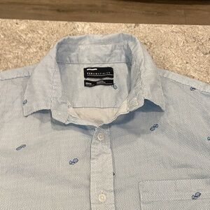 Public Opinion Light Blue Men's Casual Button Down Shirt